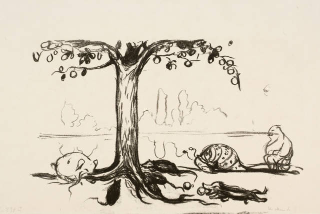 Edvard Munch : Der Baum der Kunst - The Tree of Art, 1908-1909