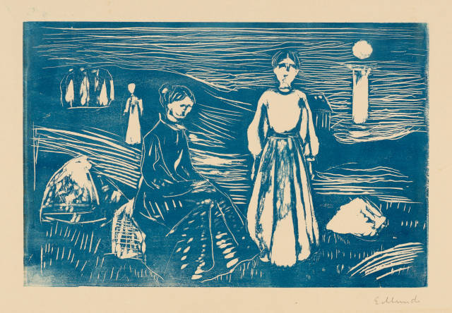 Edvard Munch : Frauen am Strand - Women on the Beach, 1908