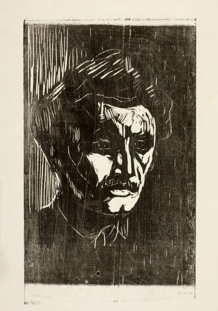 Edvard Munch  : Selbstbildnis - Self-Portrait , 1911-1912