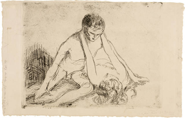 Edvard Munch : Die Katze - The Cat, 1914