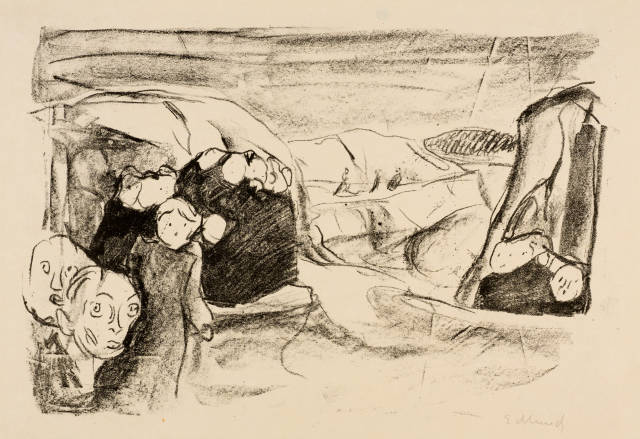 Edvard Munch : Angst, 1915-1916