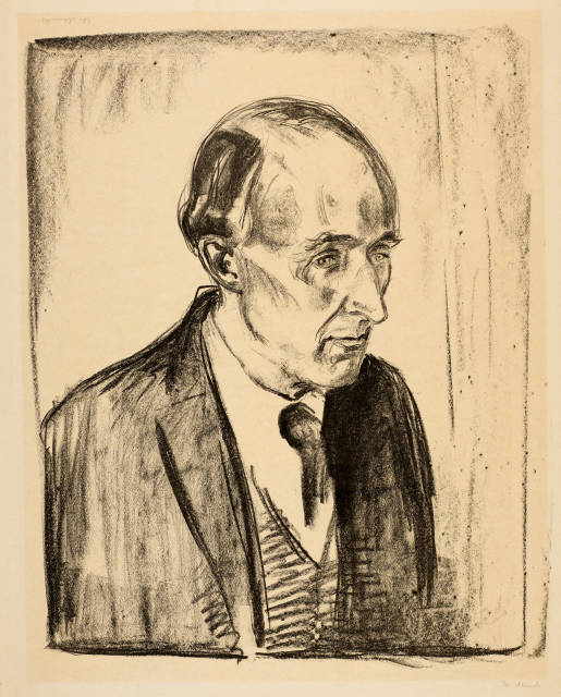 Edvard Munch : Frederick Delius, 1920