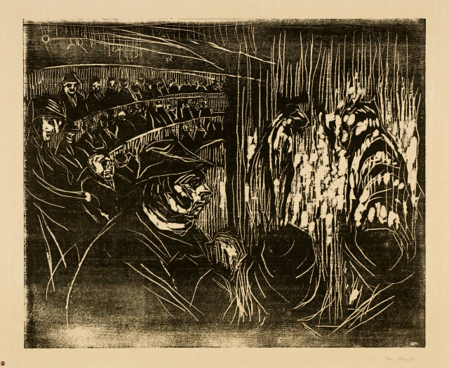 Edvard Munch : Im Zirkus - At the Circus, 1930