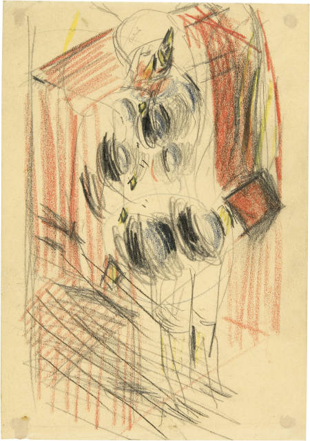 Otto Meyer-Amden : 5 Studien zu 'Knabe in Kirchbank', 1923/1924