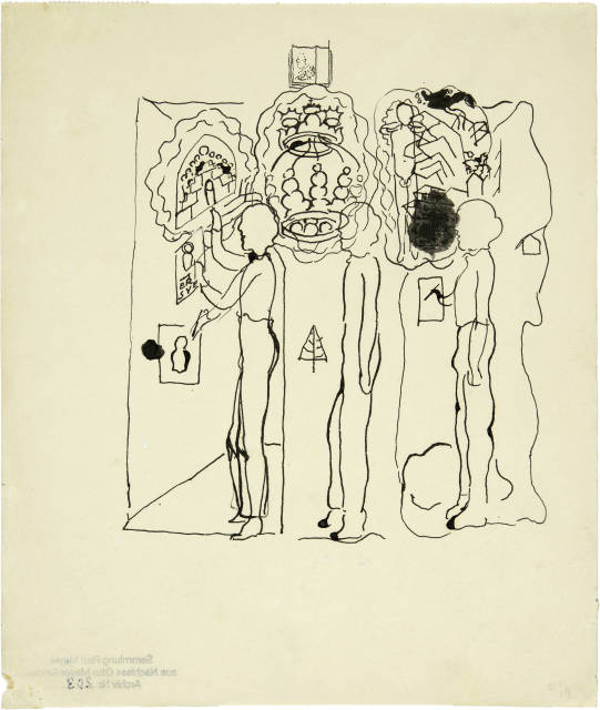 Otto Meyer-Amden : Sinnbild (Drei Figuren), 1913/1914