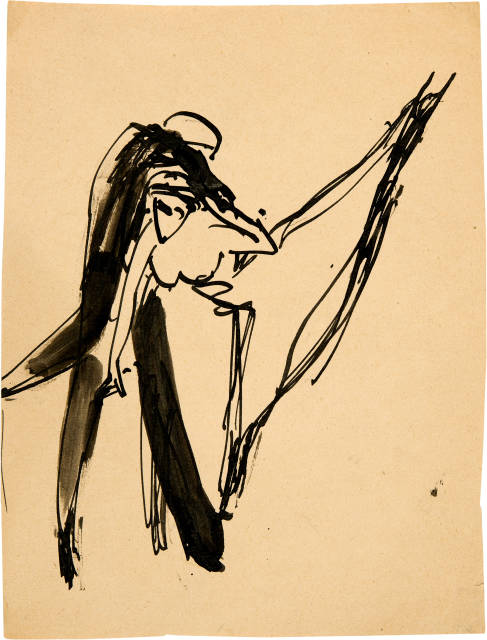 Ernst Ludwig Kirchner : Tanzakt mit Schere (Exzentrischer Tanz), 1910