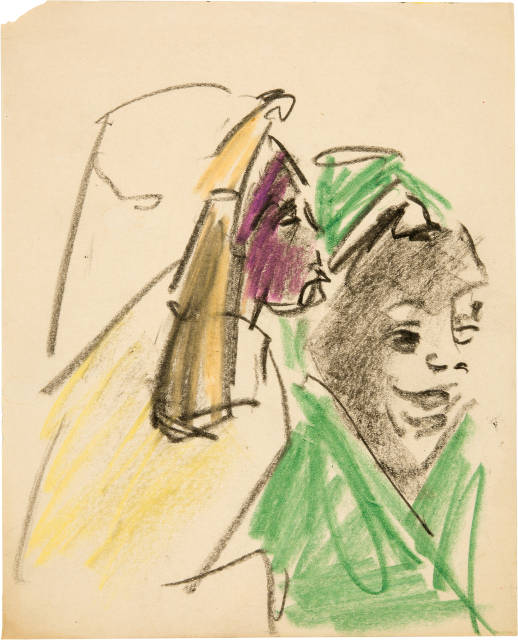 Ernst Ludwig Kirchner : Zwei Nordafrikanerinnen , 1909/1910