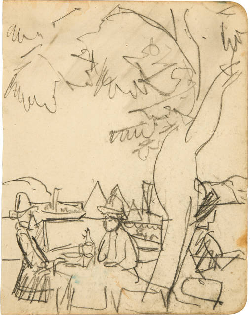 Ernst Ludwig Kirchner : Café am Müggelsee, 1912