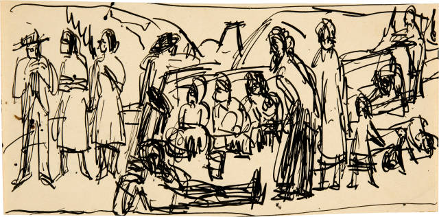 Ernst Ludwig Kirchner : Alpsonntag (Bauernsonntag), 1921