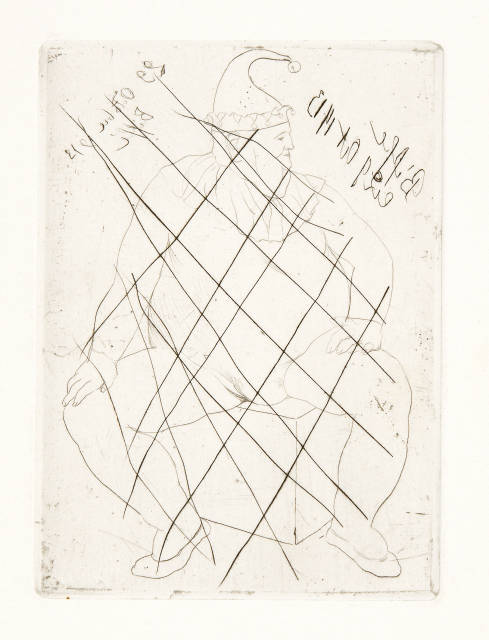 Pablo Picasso : Le Saltimbanque au repos, 1905, Printed 1986