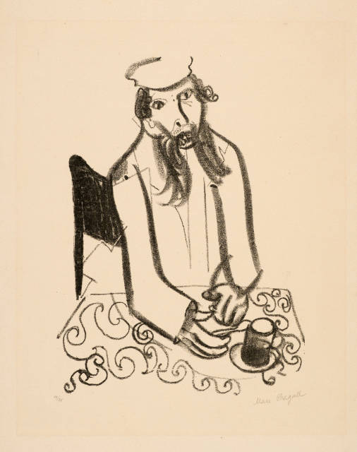 Marc Chagall : L'Homme au verre de thé - Der Mann mit dem ..., 1922/1923