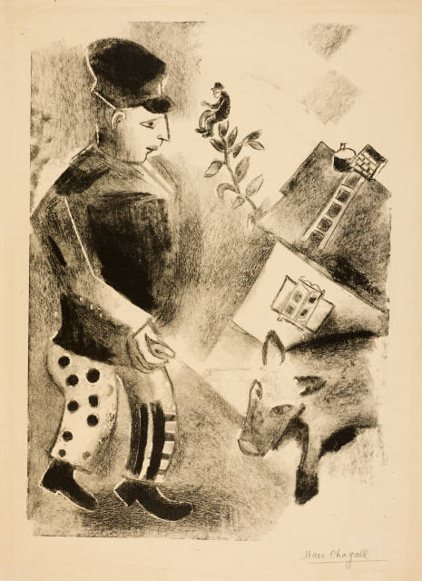 Marc Chagall : L'Homme au cochon - Bauer mit Schwein, 1922/1923