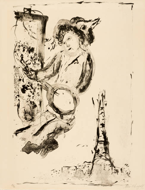 Marc Chagall : Le peintre sur Paris, 1957