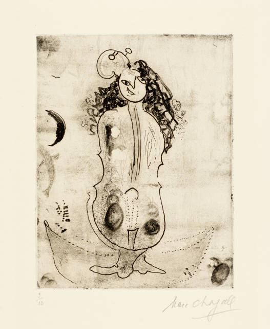 Marc Chagall : La violoniste - Die Geigerin, 1944/1957