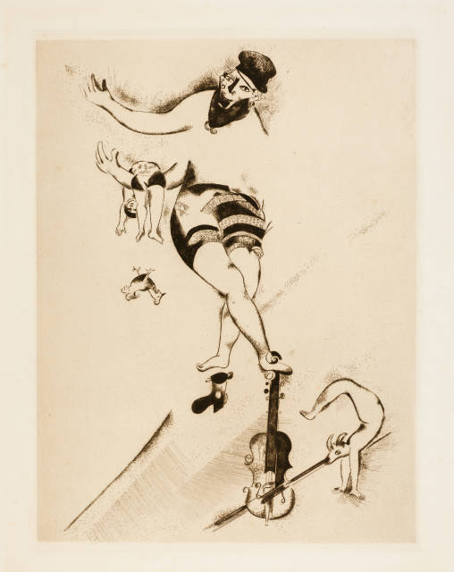 Marc Chagall : L'acrobate au violon - Der Akrobat mit der ..., 1924