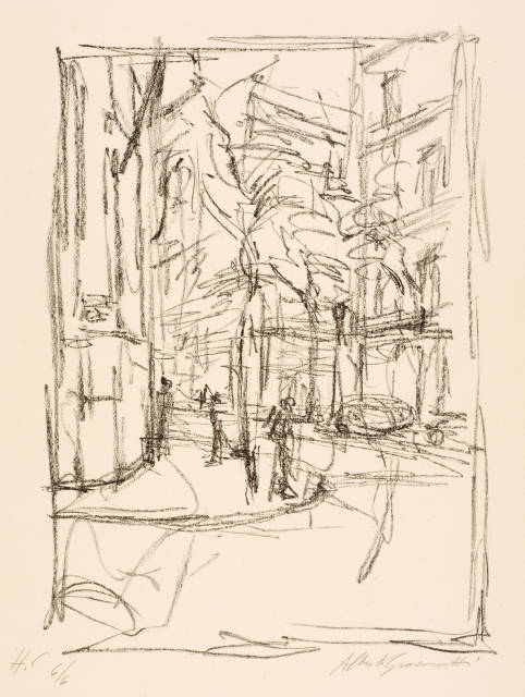 Alberto Giacometti : Rue d’Alésia, 1951, Edition 1954