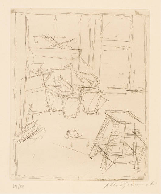 Alberto Giacometti : Atelier aux deux seaux, 1955