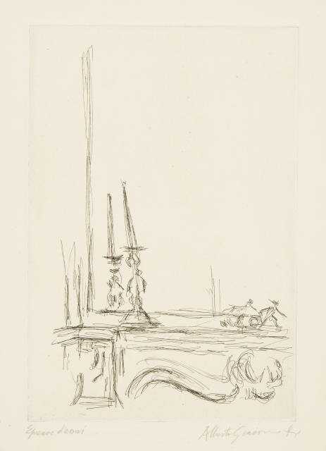 Alberto Giacometti : Chandelier devant le miroir II, 1957/1958