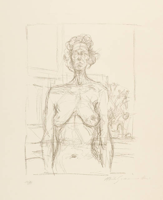 Alberto Giacometti : Nu aux fleurs, 1960