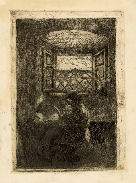 Giovanni Giacometti : Mamma alla culla - Mutter und Kind an der ..., 1898-1900