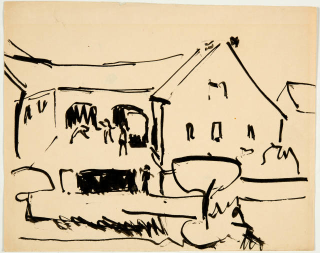 Ernst Ludwig Kirchner : Hofgruppe in Moritzburg, 1910