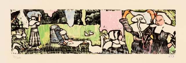 Émile Bernard : La Lessive, 1889, Printed 1952