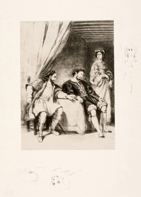 Eugène Delacroix : Weislingen Prisonnier de Goetz, 1836-1843