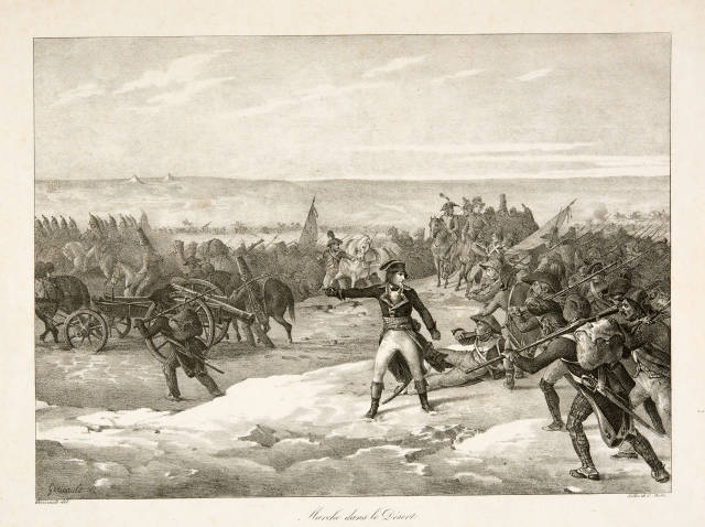 Théodore Géricault : Marche dans le désert , 1822