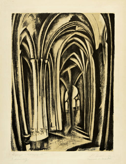 Robert Delaunay : Saint-Séverin. I, 1909, Printed 1923-1925
