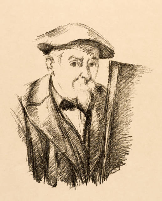 Paul Cezanne : Portrait de Cézanne par lui-même, 1898-1900