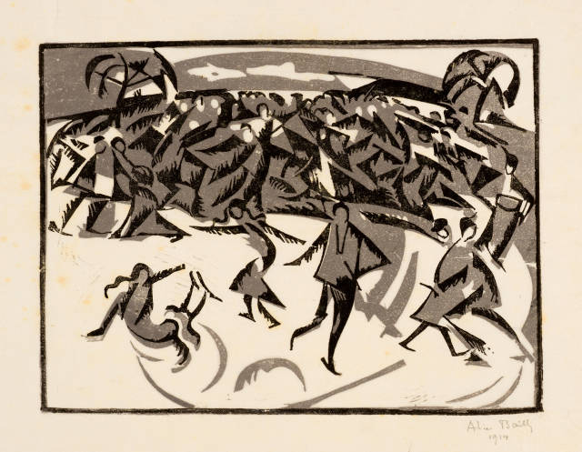 Alice Bailly : Sammelnummer von 4 Holzschnitten, 1906, 1907 (2) und 1914 