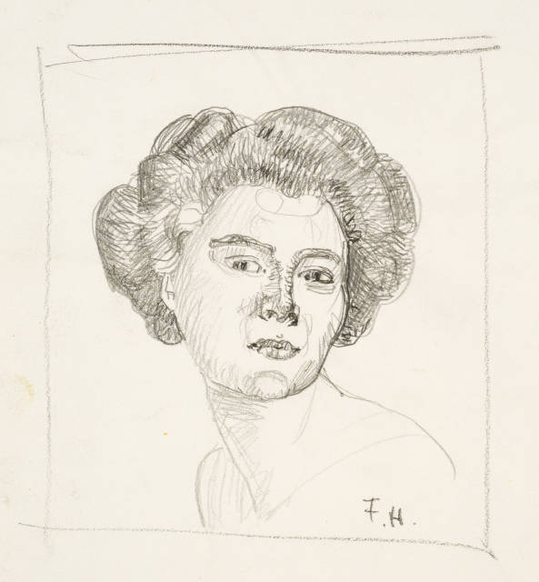 Ferdinand Hodler : Studie zu Mme Louis-Amédée Baudit, Circa 1912