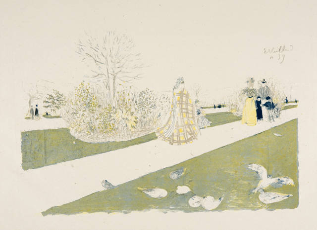 Édouard Vuillard  : Le jardin des Tuileries , 1896 