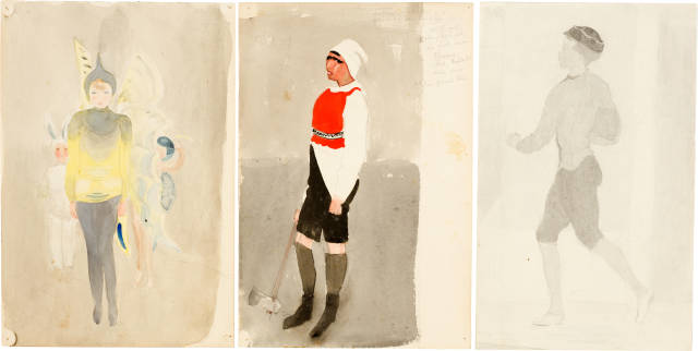 Otto Meyer-Amden : Fasnacht. - Metzger. - Student, Circa 1913
