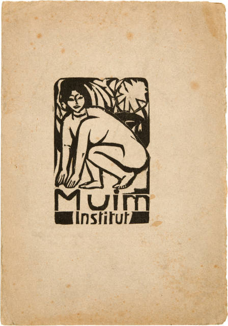 Ernst Ludwig Kirchner : Titelholzschnitt auf dem Prospekt des MUIM ..., 1911 