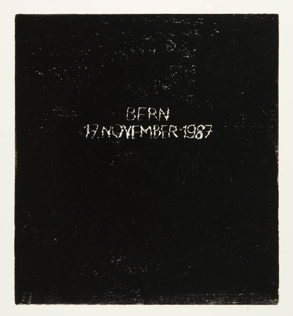 Markus Raetz : Zaffaraya-Blatt, 1987