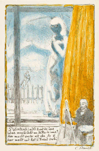 Cuno Amiet : Sammelnummer von 3 Neujahrsblättern, 1930, 1949, 1952