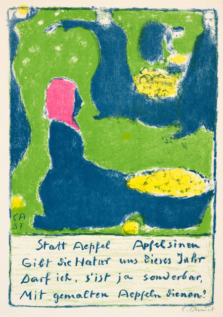 Cuno Amiet : Sammelnummer von 4 Neujahrsblättern, 1936, 1947, 1957, 1961