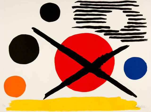 Alexander Calder : La croix sur le soleil, 1965