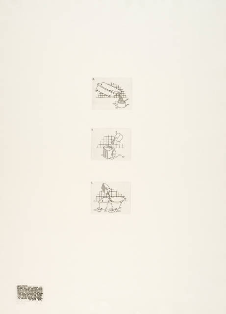 Markus Raetz : '…anne…'-Trilogie II, 1970