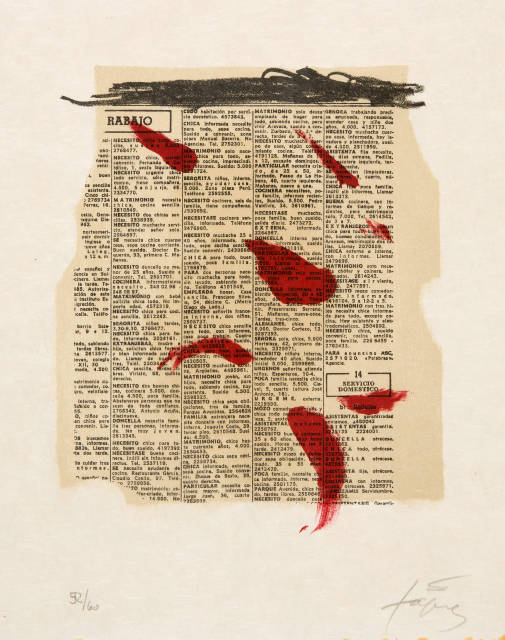 Antoni Tàpies : Ohne Titel, 1970