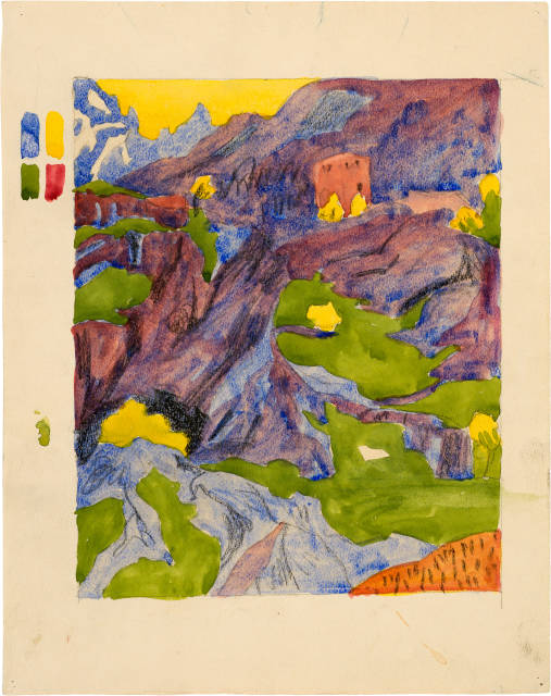 Giovanni Giacometti : Berglandschaft, 1907