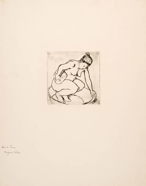 Suzanne Valadon : Catherine accroupie. - Catherine nue se ..., 1895 (2) and 1908