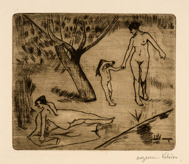 Suzanne Valadon : Femmes et enfant au bord de l'eau, 1904