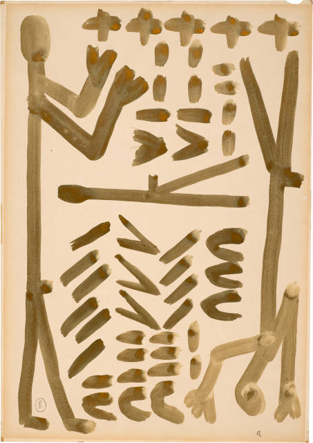 A. R. Penck (Ralf Winkler)  : Ohne Titel ,  