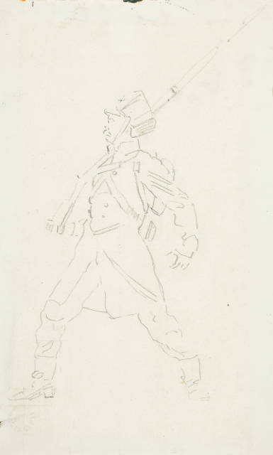 Ferdinand Hodler : Studie zu 'Auszug der deutschen Studenten in ..., 1908/1909