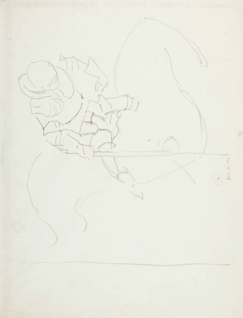 Ferdinand Hodler : Studie zu 'Die Schlacht bei Murten, ..., 1917