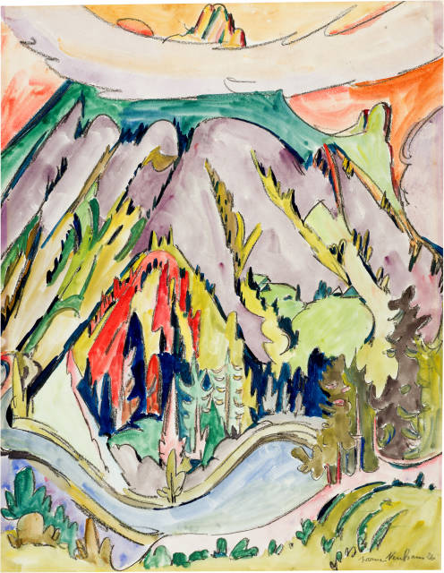 Werner Neuhaus  : Davoser Bergwelt , 1926