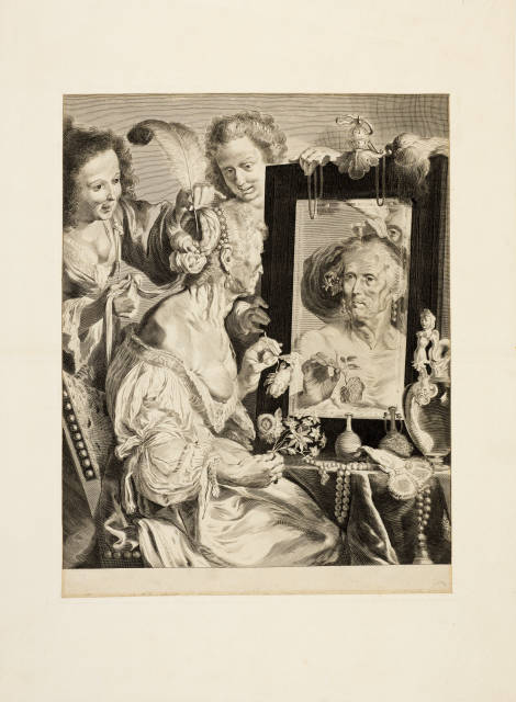 Jeremias Falk : Die alte Buhlschwester (nach Bernardo ..., Circa 1650