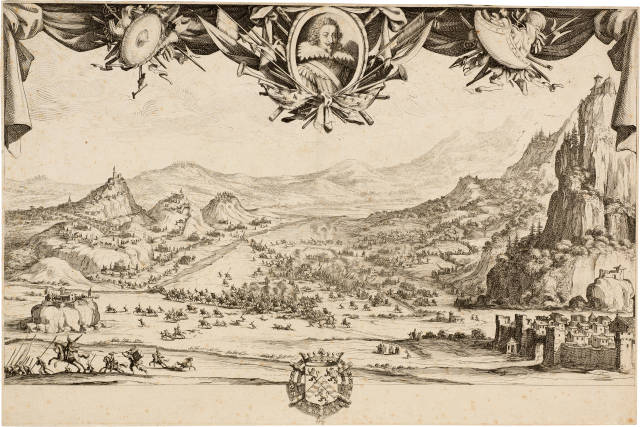 Jacques Callot  : Combat d'Avigliano - Combat de Veillante -  ..., 1630